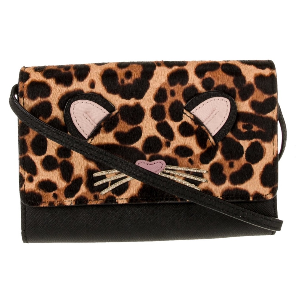 Kate Spade Leopard Summer Run Wild Calf Hair Leather Crossbody Bag